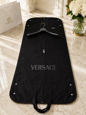 Versace Premium NEW Garment Bag & Logo Hanger Set
